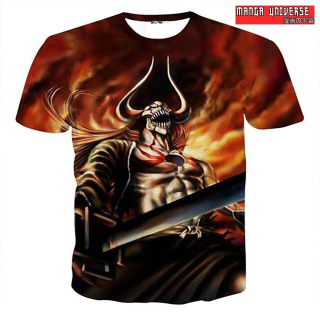 T-SHIRT BLEACH CASQUE - Rouge Sombre / XS