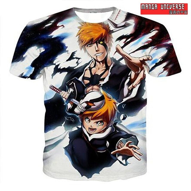 T-SHIRT BLEACH ICHIGO ENFANCE - Noir / XS