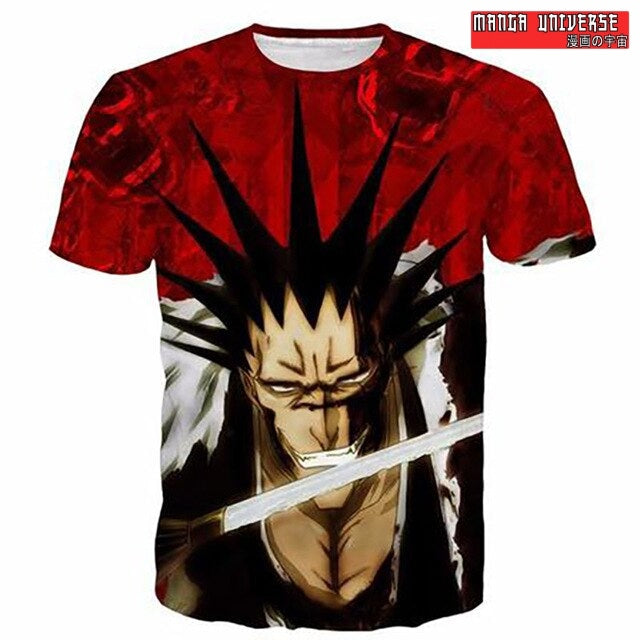 T-SHIRT BLEACH KENPACHI - Rouge / XS