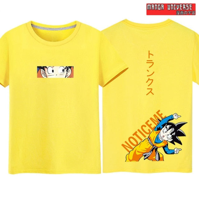 T shirt dbz goku notice me - Jaune / XXXL