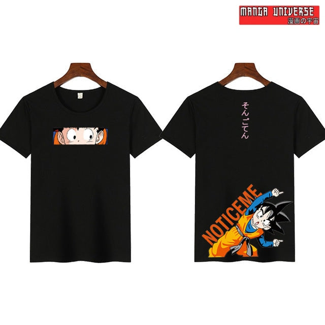 T shirt dbz goku notice me - Noir / L