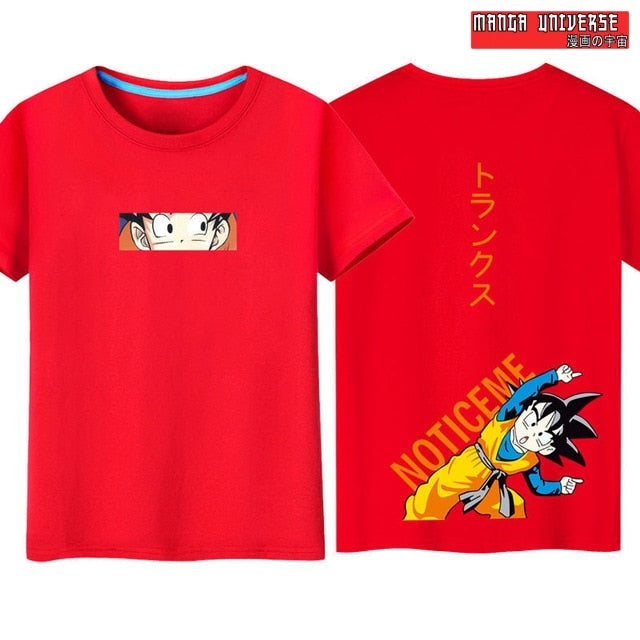T shirt dbz goku notice me - Rouge / XL