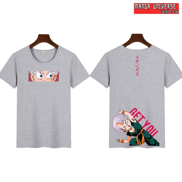T shirt dbz trunks get you - Gris / L