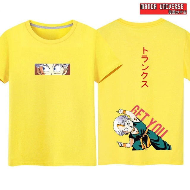T shirt dbz trunks get you - Jaune / M