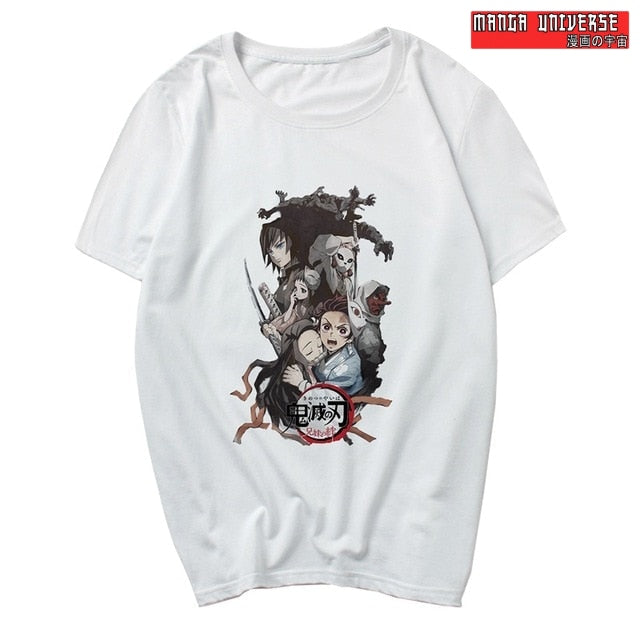 T shirt demon slayer 3 - Blanc / XL