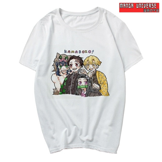 T shirt demon slayer kamaboko - Blanc / XXL