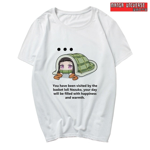 T shirt demon slayer nezuko - Blanc / S