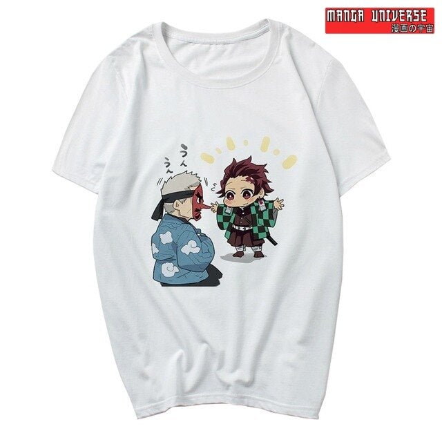 T shirt demon slayer sensei - Blanc / XXS