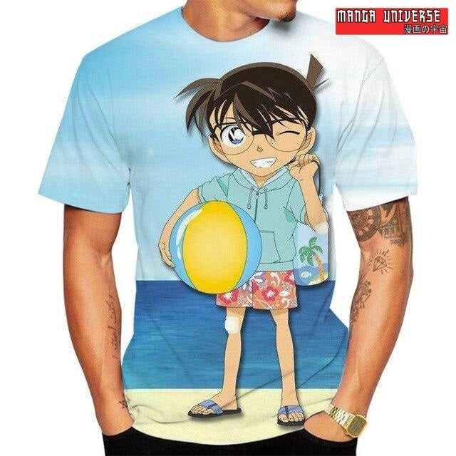 T-SHIRT DETECTIVE CONAN à la plage - Multi / XS