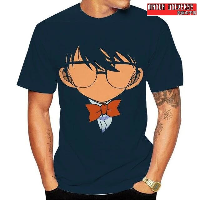 T-SHIRT DETECTIVE CONAN M.énigme - Bleu Marine / XS