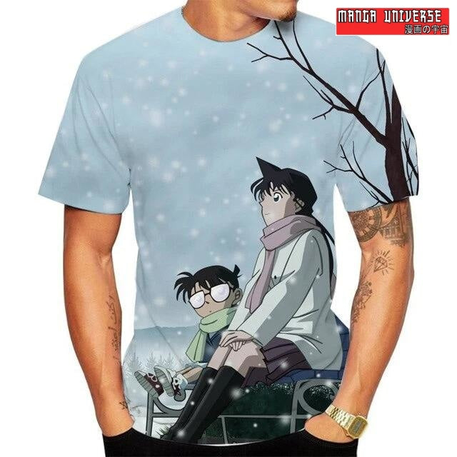 T-SHIRT DETECTIVE CONAN Mori Ran - Bleu / XS