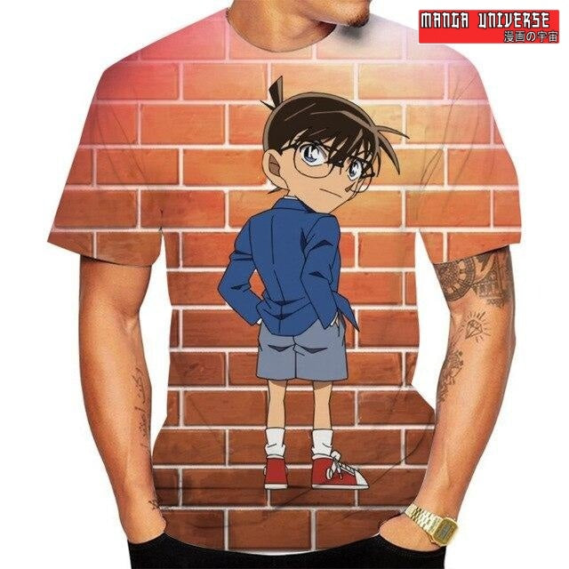 T-SHIRT DETECTIVE CONAN Pied au mur - Multi / XS