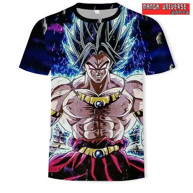 T-SHIRT DRAGON BALL BROLY - Bleu / S