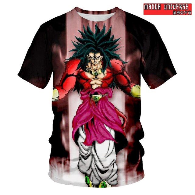 T-SHIRT DRAGON BALL BROLY SUPER SAIYEN 4 - Rouge / XS