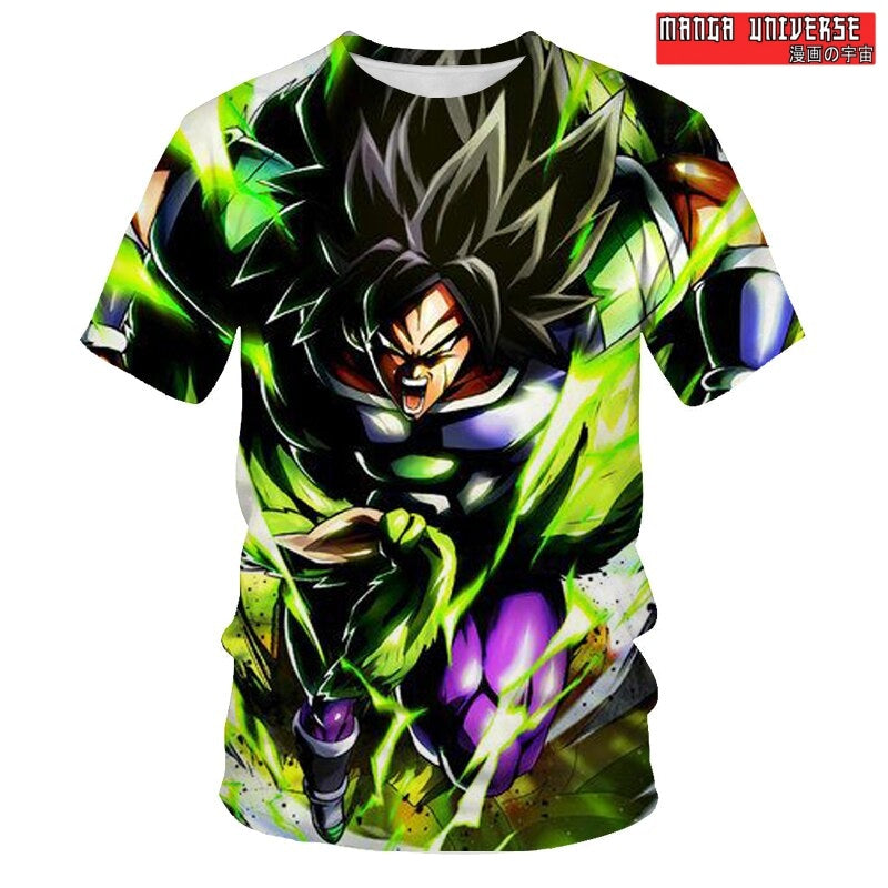 T-SHIRT DRAGON BALL BROLY - Vert / XS