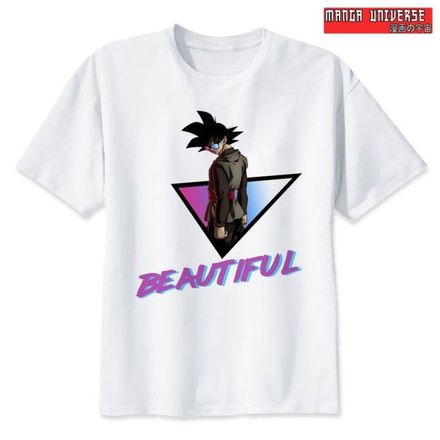 T-SHIRT DRAGON BALL GOKU BEAUTIFUL - Blanc / S