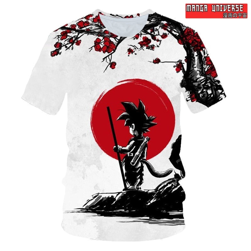 T-SHIRT DRAGON BALL GOKU - Blanc / XS