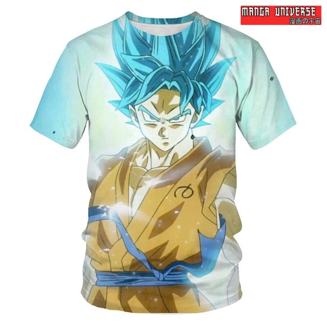 T-SHIRT DRAGON BALL GOKU - Bleu / XS