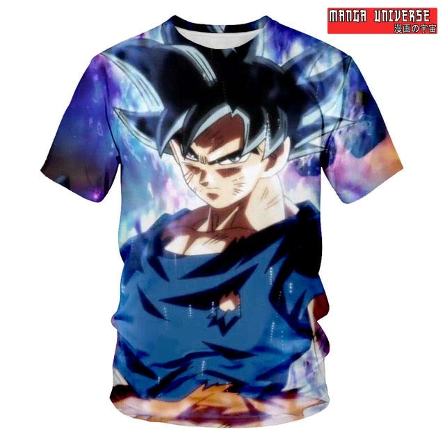 T-SHIRT DRAGON BALL GOKU ULTRA INSTINCT - Bleu / XS
