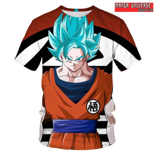 T-SHIRT DRAGON BALL GOKU ULTRA INSTINCT - Rouge / XS