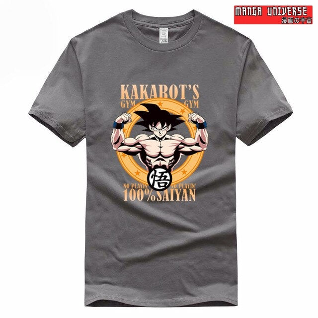 T shirt dragon ball kakaroto - Gris profond / S