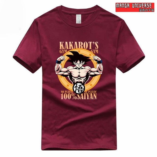 T shirt dragon ball kakaroto - Rouge profond / S