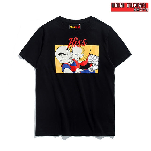 T shirt dragon ball kiss - Noir / L