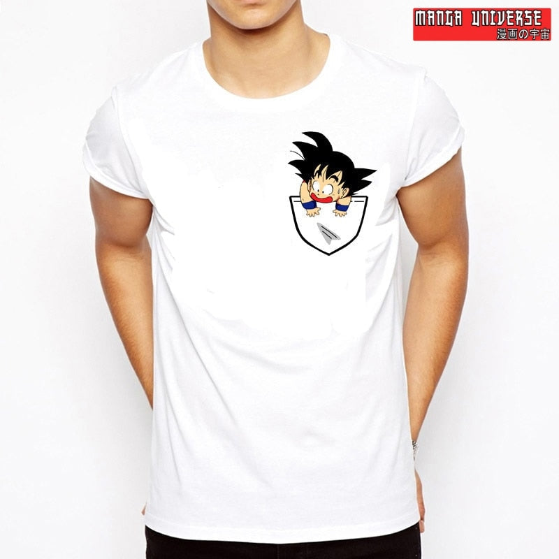 T shirt dragon ball petit goku - Blanc / XS
