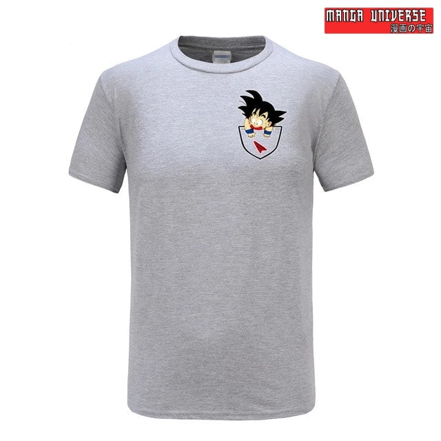 T shirt dragon ball petit goku - Gris / XS