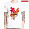 T shirt dragon ball red goku - Blanc / S