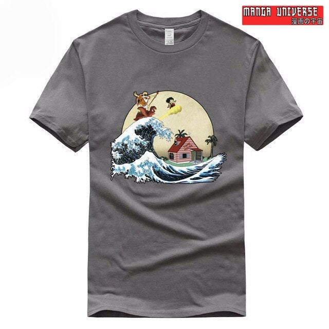 T shirt dragon ball san goku - Gris profond / S