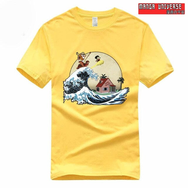 T shirt dragon ball san goku - Jaune / S