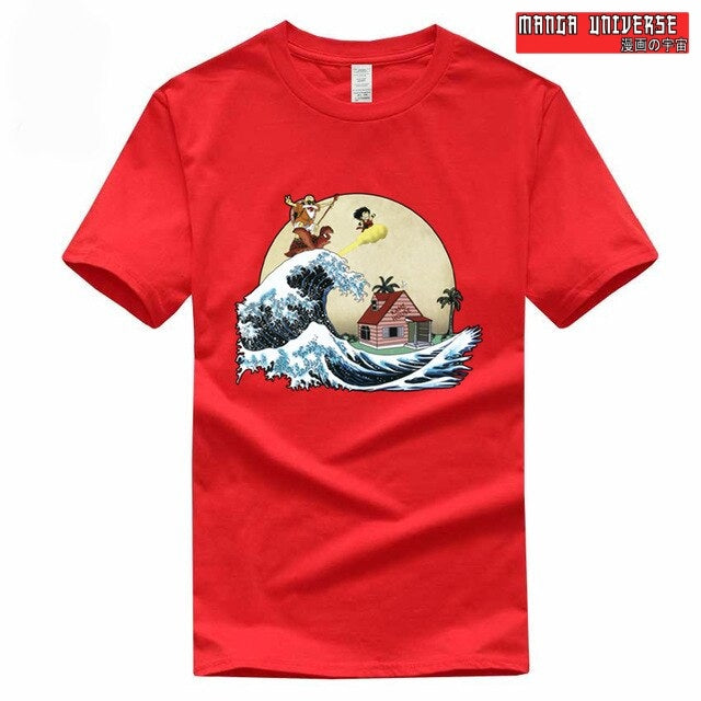 T shirt dragon ball san goku - Rouge / S