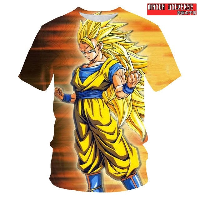 T-SHIRT DRAGON BALL SUPER SAIYEN 3 - Saiyen / XS