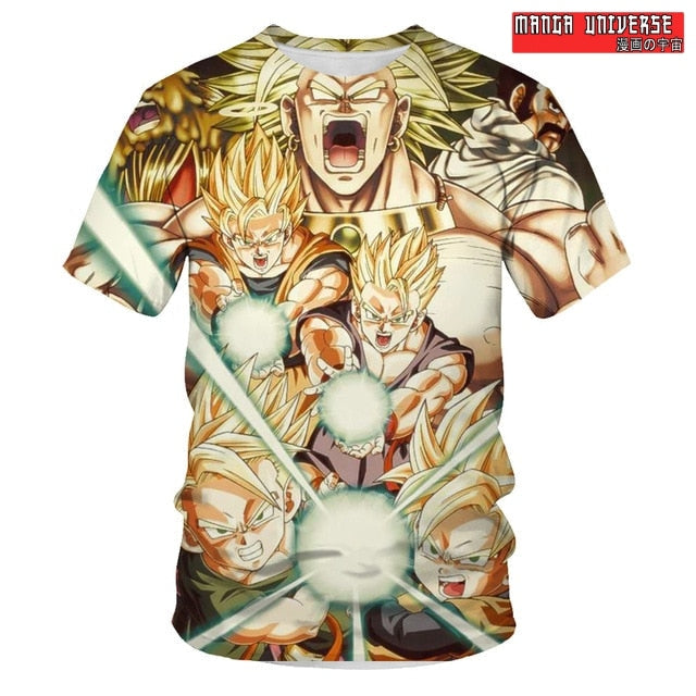 T-SHIRT DRAGON BALL SUPER SAIYEN - Jaune / XS