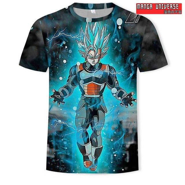 T-SHIRT DRAGON BALL ULTRA INSTINCT - Bleu / XS