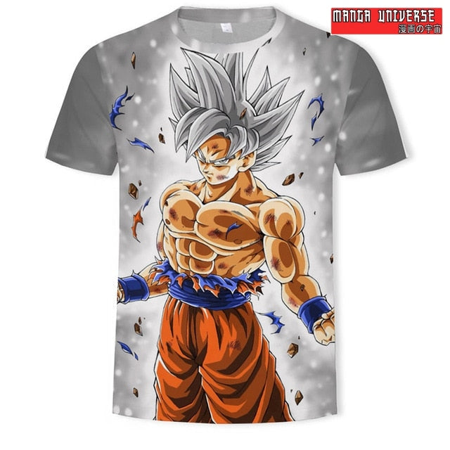 T-SHIRT DRAGON BALL ULTRA INSTINCT - Gris / XS
