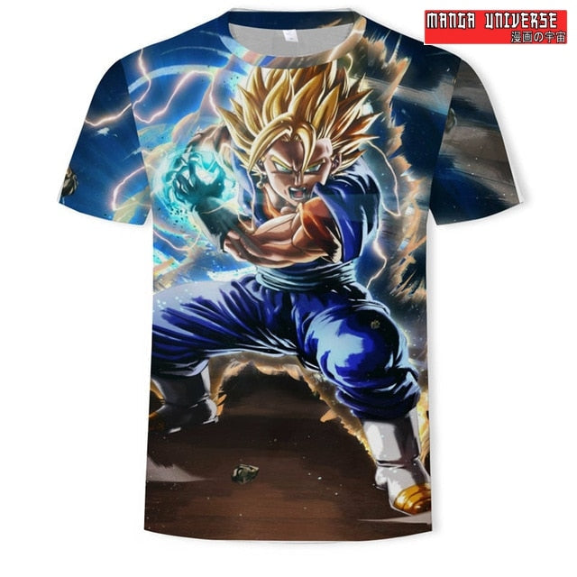 T-SHIRT DRAGON BALL VEGETO - Bleu / XS