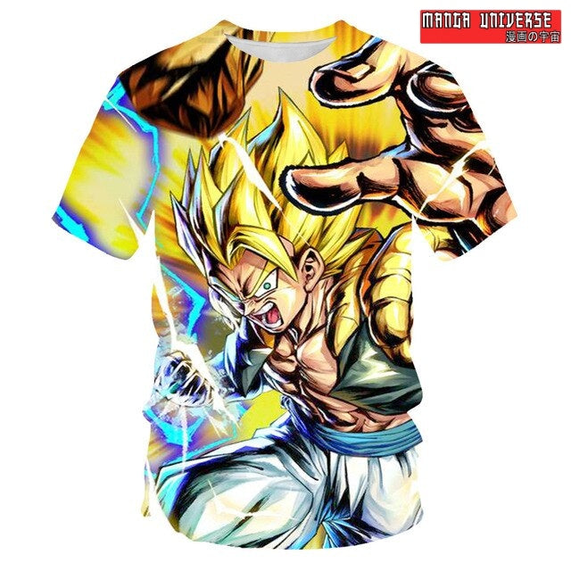 T-SHIRT DRAGON BALL VEGETO - Jaune / XS