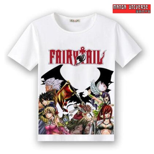 T-SHIRT FAIRY TAIL EQUIPE - Blanc / XS
