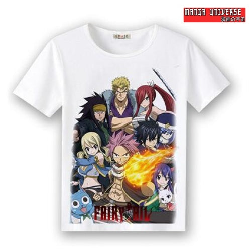 T-SHIRT FAIRY TAIL MEGA CREW - Blanc / XS