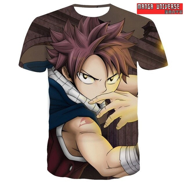 T-SHIRT FAIRY TAIL NATSU CONCENTRATION - Natsu / XS