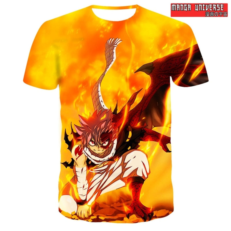 T-SHIRT FAIRY TAIL NATSU DRAGON - Feu / XS