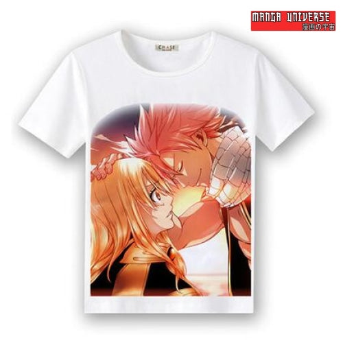 T-SHIRT FAIRY TAIL NATSU LUCY - Blanc / XS