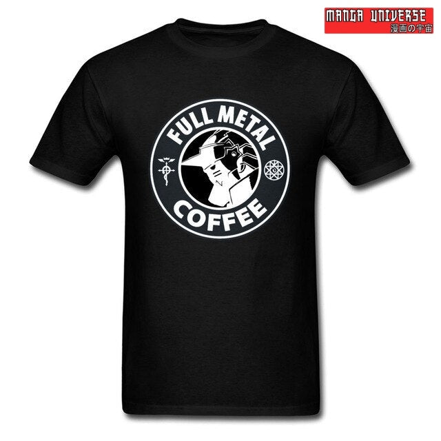 T-SHIRT FULL METAL ALCHEMIST ALPHONSE COFFEE - Noir / XS