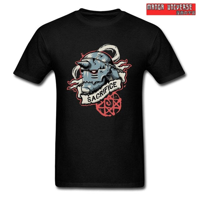 T-SHIRT FULL METAL ALCHEMIST ALPHONSE SACRIFICE - Noir / XS