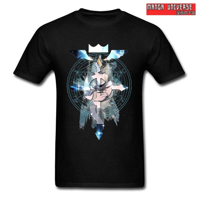 T-SHIRT FULL METAL ALCHEMIST EMBLEME DE LA SCIENCE - Noir /