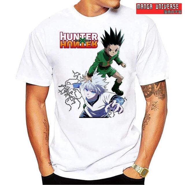 T shirt hunter gon kirua - Blanc / L