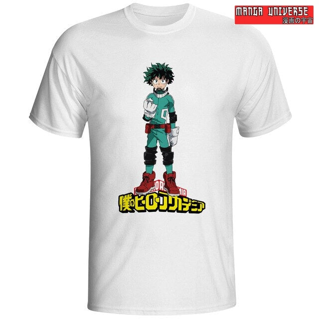 T shirt MHA izuku - Blanc / S