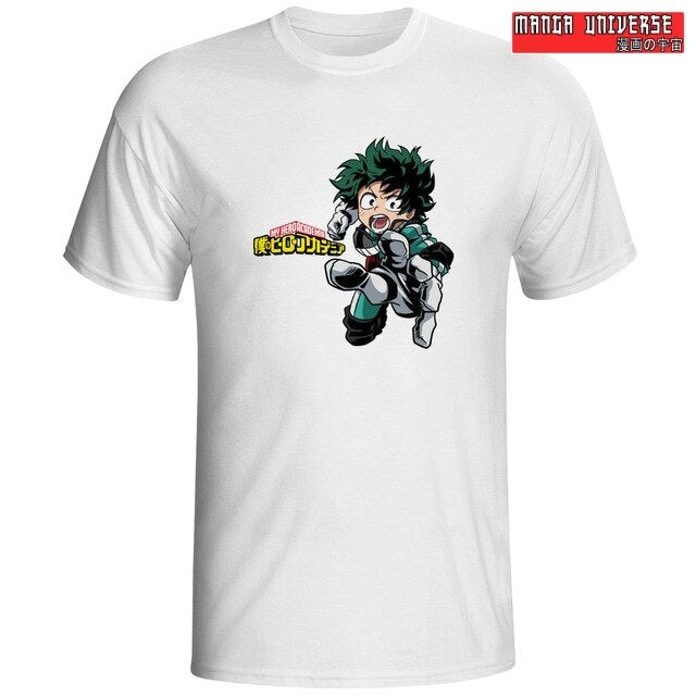 T shirt MHA midoriya - Blanc / S